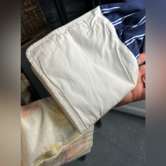 Brooks Brothers Mens Button Up polo style white collar blue striped vintage. - Picture 11 of 16